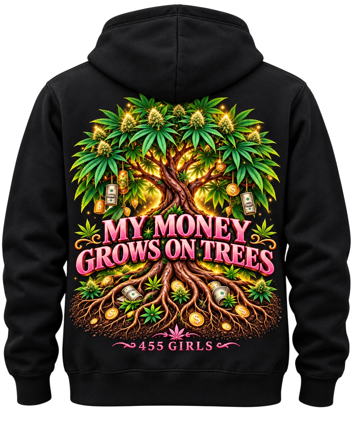 455.0GIRLS MONEY TREE HOODIE