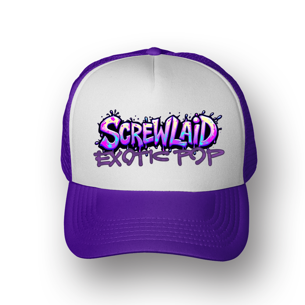 SCREWLAID FOAM TRUCKER HAT - PURPLE