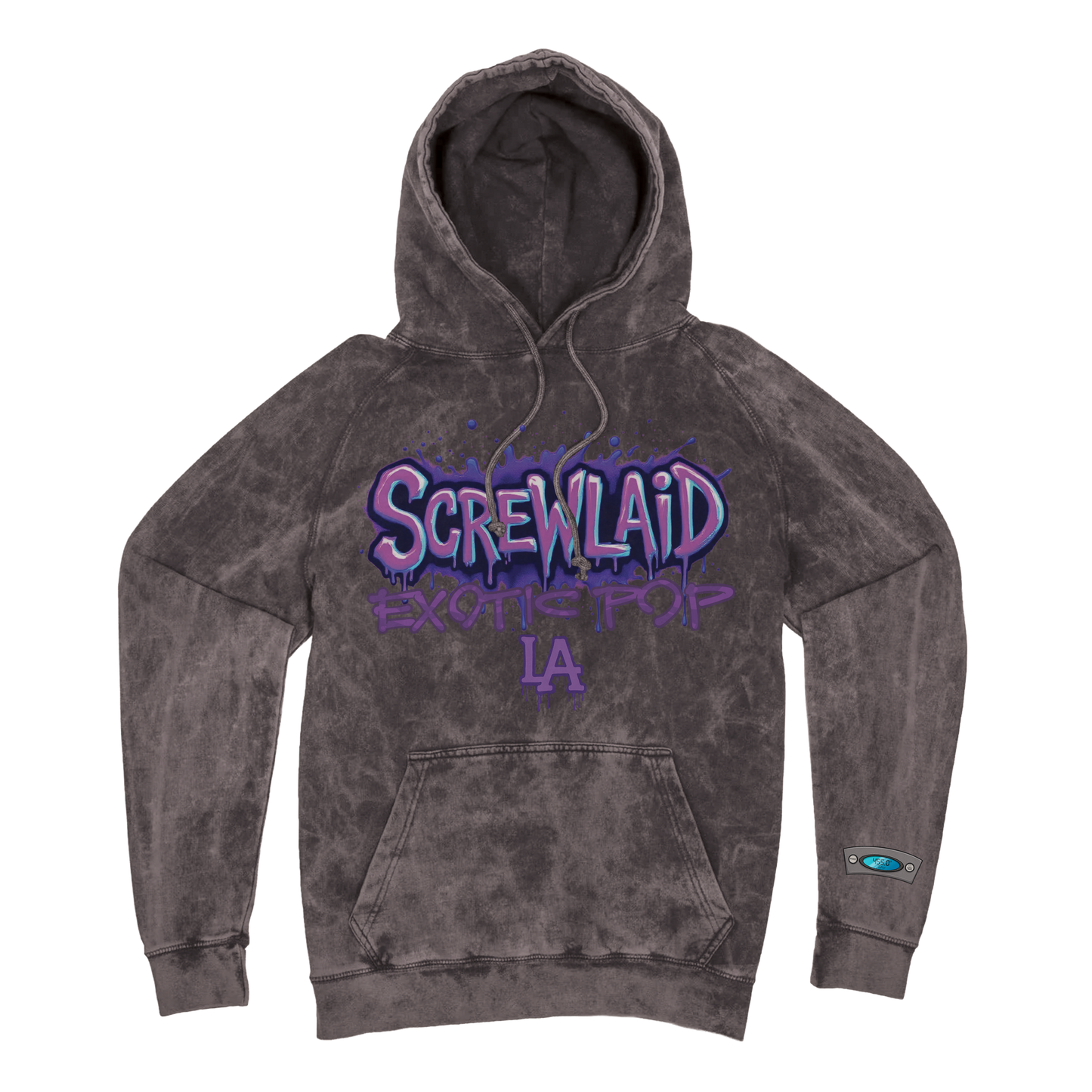 455 BOYS X EXOTIC POP CLOUD HOODIE - VINTAGE BLACK